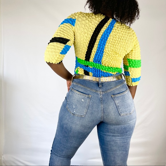 Bubble Popcorn Blouse Shirt - Picture 2 of 4